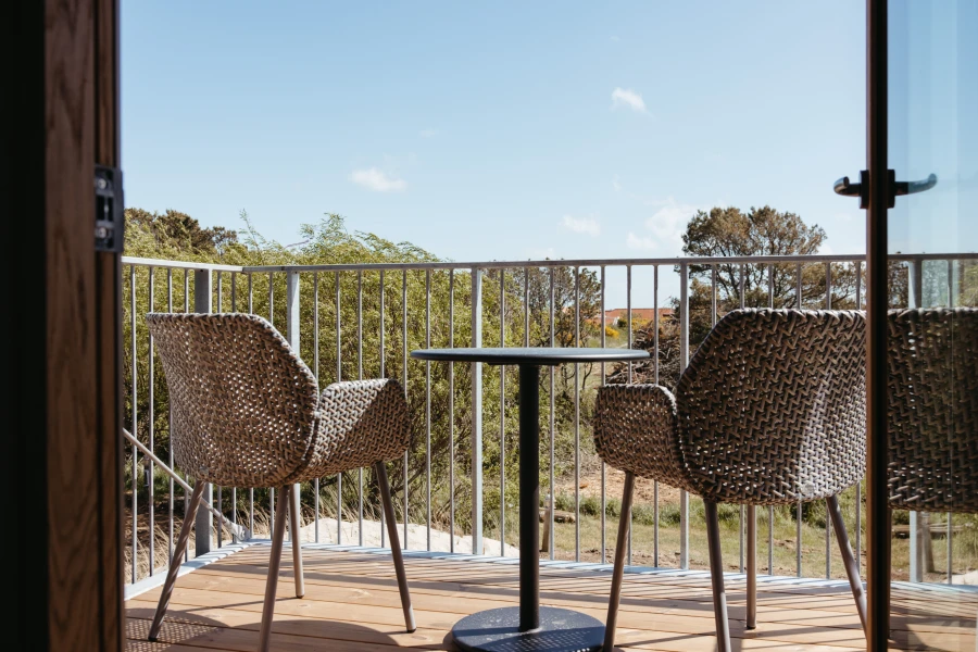 Balkon på deluxe dobbeltværelse på Color Hotel Skagen
